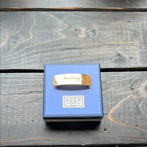 KEEP Collective Gold ‘Live Happy’ Charm